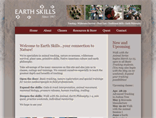 Tablet Screenshot of earthskills.com